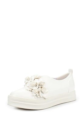 LOST INK  LORI 3D FLORAL STRAP SLIP ON PLIMSOLL